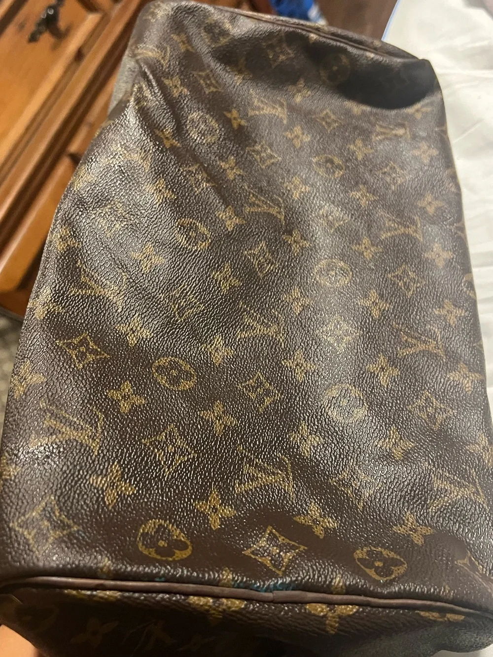 Authentic LOUIS VUITTON Speedy 35 Monogram Boston Hand Bag Purse